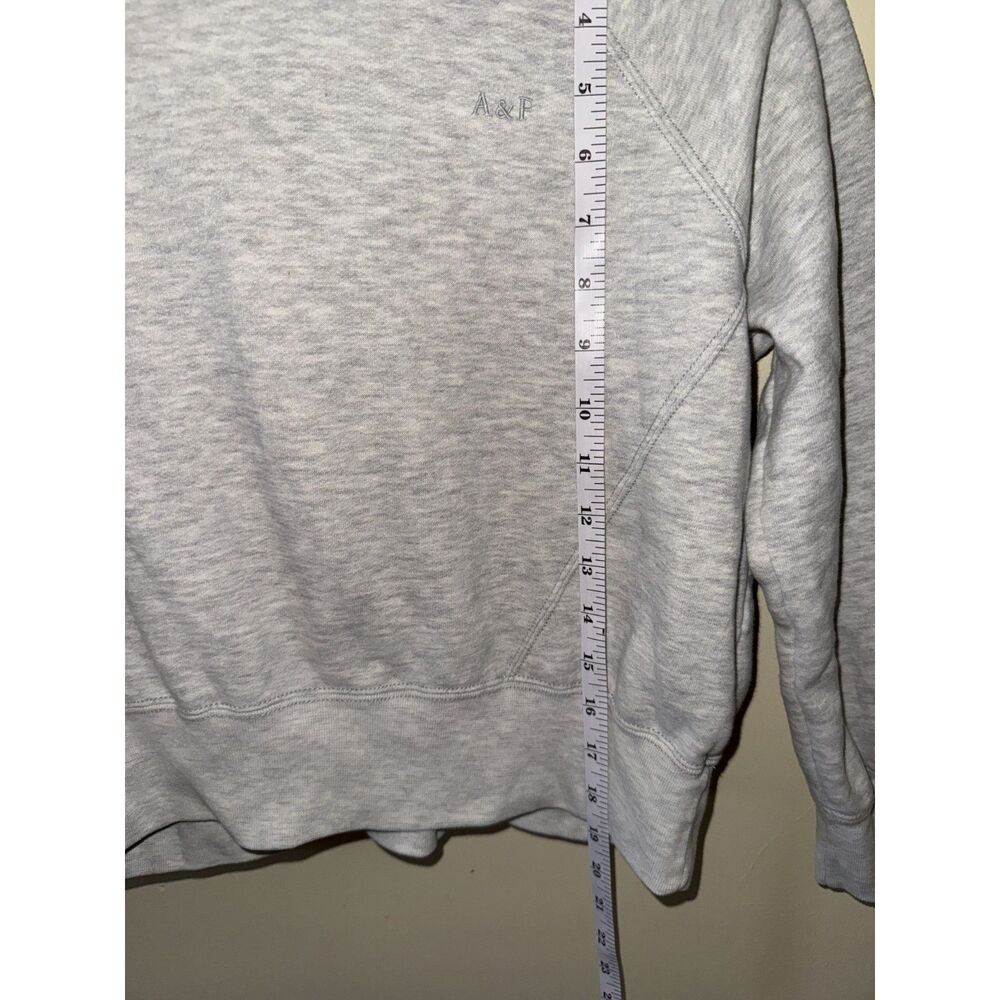Abercrombie Kids Essentials Heather Gray Pullover Hoodie Sweatshirt Size 13/14 - Picture 8 of 8